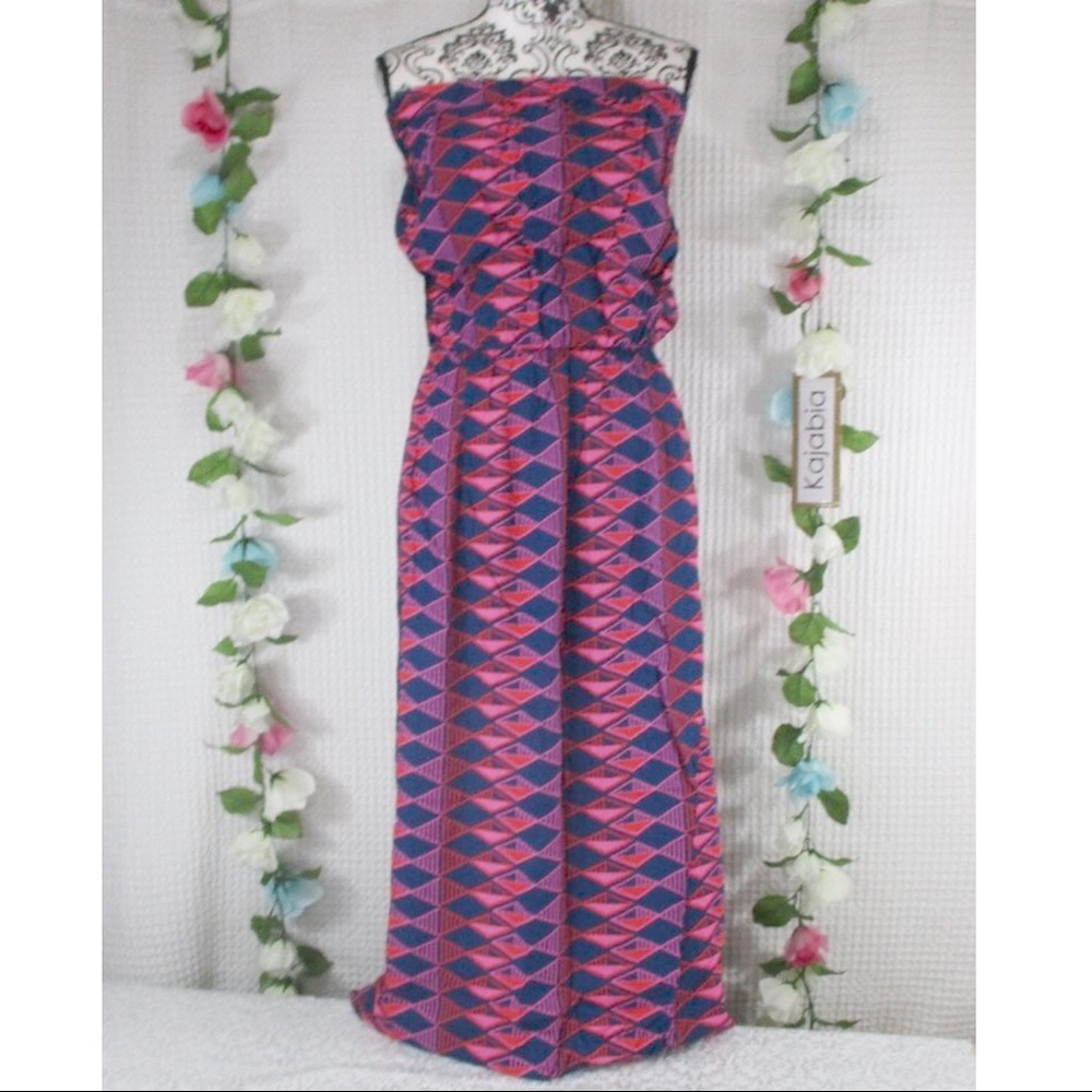 ESCAPADA Strapless Maxi Dress Size LARGE